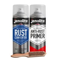 Jenolite Rust Converter Aerosol + Anti-Rust Primer Red (400ml)