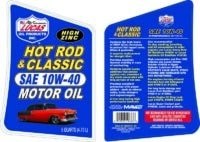 Alternative view of SAE 10W-40 Hot Rod Oil 5qt